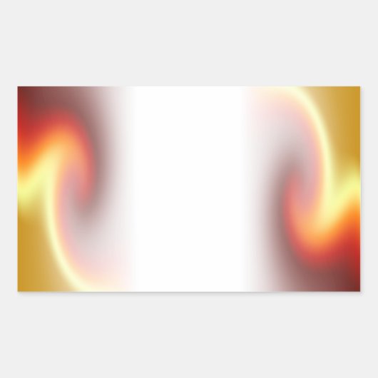 Sticker Rectangulaire Fonte rouge glorieuse (Devant)