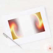 Sticker Rectangulaire Fonte rouge glorieuse (Enveloppe)