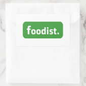 Sticker Rectangulaire Foodiste. (Sac)