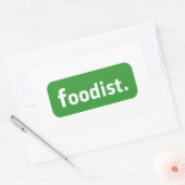 Sticker Rectangulaire Foodiste. (Enveloppe)