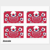 Sticker Rectangulaire Football. (Feuille)