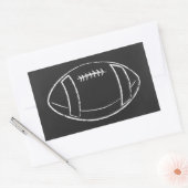 Sticker Rectangulaire football à craie (Enveloppe)