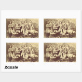 Sticker Rectangulaire Football UMass 1888 (Feuille)