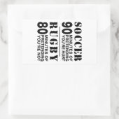 Sticker Rectangulaire Football Vs Rubgy (Sac)