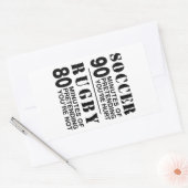 Sticker Rectangulaire Football Vs Rubgy (Enveloppe)