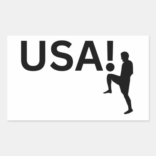 Sticker Rectangulaire footballeur américain (Devant)