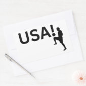 Sticker Rectangulaire footballeur américain (Enveloppe)