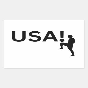 Sticker Rectangulaire footballeur américain