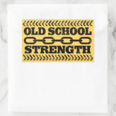 Sticker Rectangulaire Force de l'ancienne école (Sac)