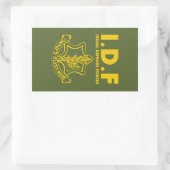 Sticker Rectangulaire Forces de défense israéliennes - FRA (Sac)