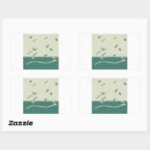 Sticker Rectangulaire Forest Whimsy douce magie forestière (Feuille)