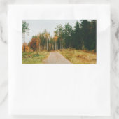 Sticker Rectangulaire Forêt automnale suédoise (Sac)