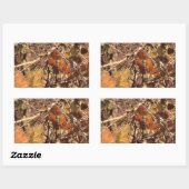 Sticker Rectangulaire Forêt d'automne dynamique Nature Camouflage Décor (Feuille)