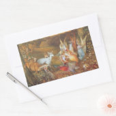 Sticker Rectangulaire Forêt enchantée par l'artiste John Anster Fitzgera (Enveloppe)