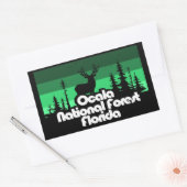 Sticker Rectangulaire Forêt nationale d'Ocala Floride (Enveloppe)