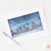 Sticker Rectangulaire Forêt Northern Lights (Enveloppe)