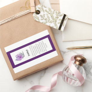 Sticker Rectangulaire Forfait Amethyst Crystal Signification Bijoux Gems