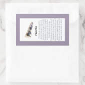 Sticker Rectangulaire Forfait Fluorite Crystal Signification Bijoux Gems (Sac)