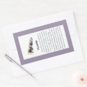 Sticker Rectangulaire Forfait Fluorite Crystal Signification Bijoux Gems (Enveloppe)
