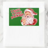 Sticker Rectangulaire Forfait Santas Huge (Sac)