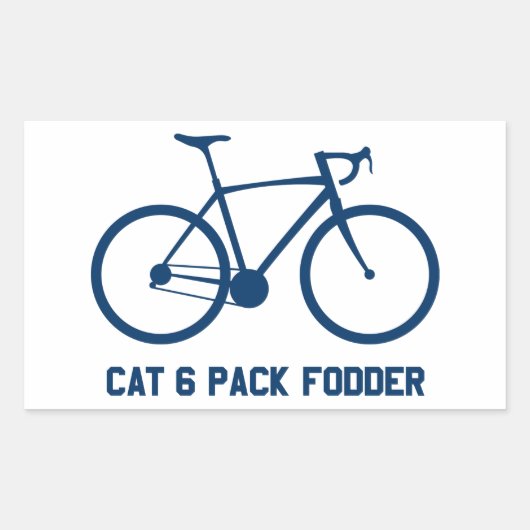 Sticker Rectangulaire Format CAT 6 Pack (Devant)