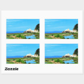 Sticker Rectangulaire Formation de Kapurpuruwan Rock (Feuille)