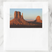 Sticker Rectangulaire Formation de Monument Valley Utah Desert Rock (Sac)
