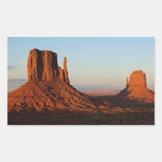 Sticker Rectangulaire Formation de Monument Valley Utah Desert Rock (Devant)