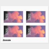 Sticker Rectangulaire Formes Cloud (Feuille)