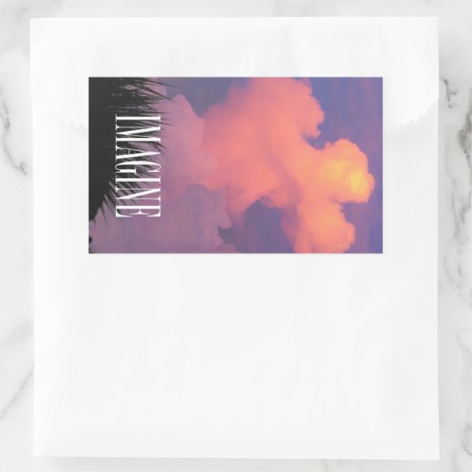 Sticker Rectangulaire Formes Cloud (Sac)