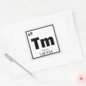 Sticker Rectangulaire Formule chimique du symbole de l'élément chimique  (Enveloppe)