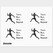 Sticker Rectangulaire Formule gagnante de l'athlète grec (Feuille)