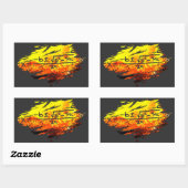 Sticker Rectangulaire Formule quadratique I Math Formule I Symbole amusa (Feuille)