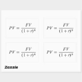Sticker Rectangulaire Formule "Valeur du temps" (Feuille)