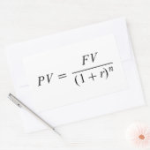 Sticker Rectangulaire Formule "Valeur du temps" (Enveloppe)
