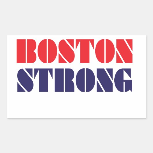 Sticker Rectangulaire fort boston (Devant)