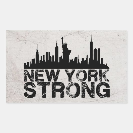 Sticker Rectangulaire Fort de New York (Devant)