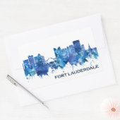 Sticker Rectangulaire Fort Lauderdale Clover Blue (Enveloppe)