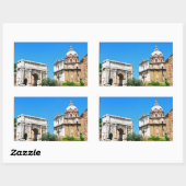 Sticker Rectangulaire Forum Romain (Feuille)