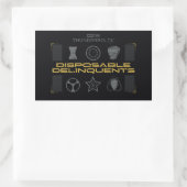 Sticker Rectangulaire Foudroyants* | Délinquants jetables (Sac)
