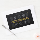 Sticker Rectangulaire Foudroyants* | Délinquants jetables (Enveloppe)