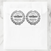 Sticker Rectangulaire FOUR (double) Sceau Boston (Sac)