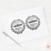 Sticker Rectangulaire FOUR (double) Sceau Boston (Enveloppe)