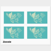 Sticker Rectangulaire Fourche dans le crash de moto routier (Feuille)