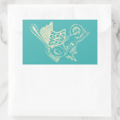 Sticker Rectangulaire Fourche dans le crash de moto routier (Sac)