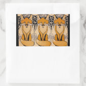 Sticker Rectangulaire Foxy (Sac)