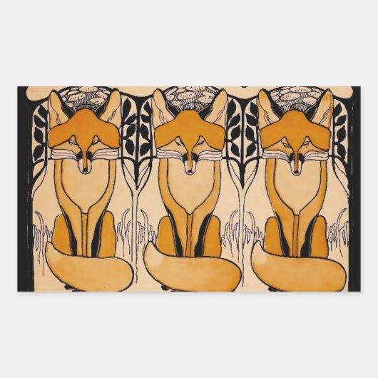 Sticker Rectangulaire Foxy (Devant)