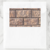 Sticker Rectangulaire Fragment du mur des grands blocs de béton (Sac)