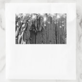 Sticker Rectangulaire Fraîchement Couché Gris Gris Gris Gris Luminaires (Sac)