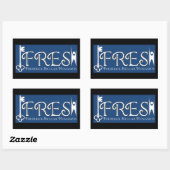 STICKER RECTANGULAIRE FRAIS (Feuille)